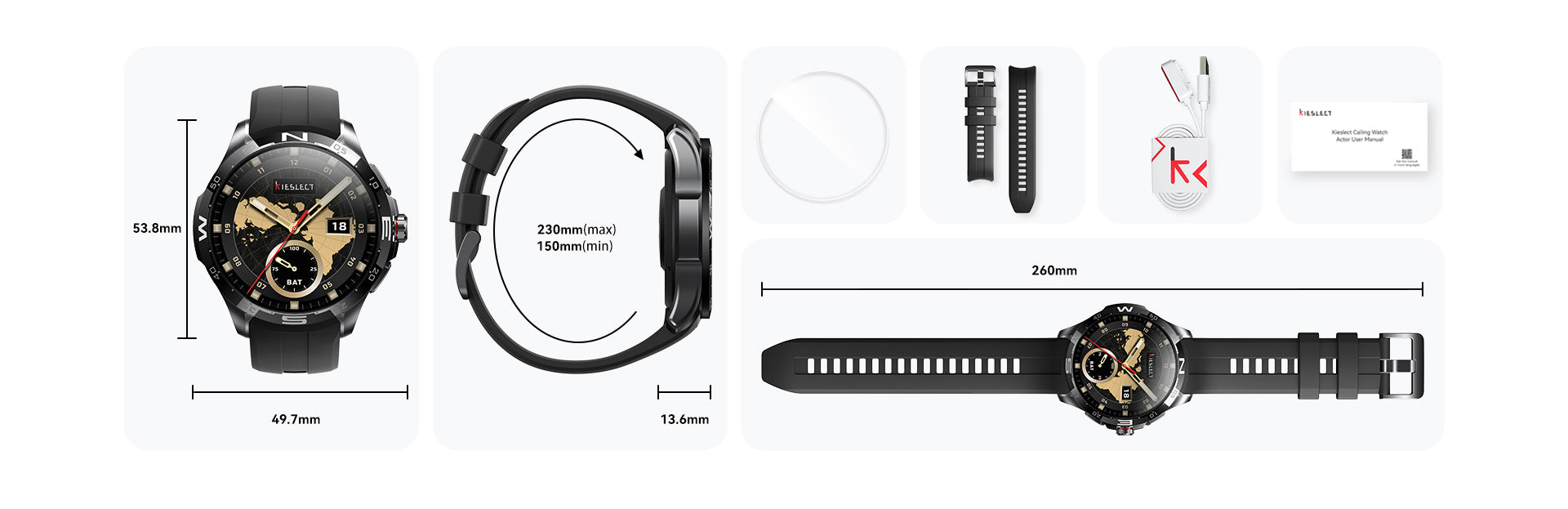 Kieslect Actor Smartwatch with Stunning Ceramic Bezel