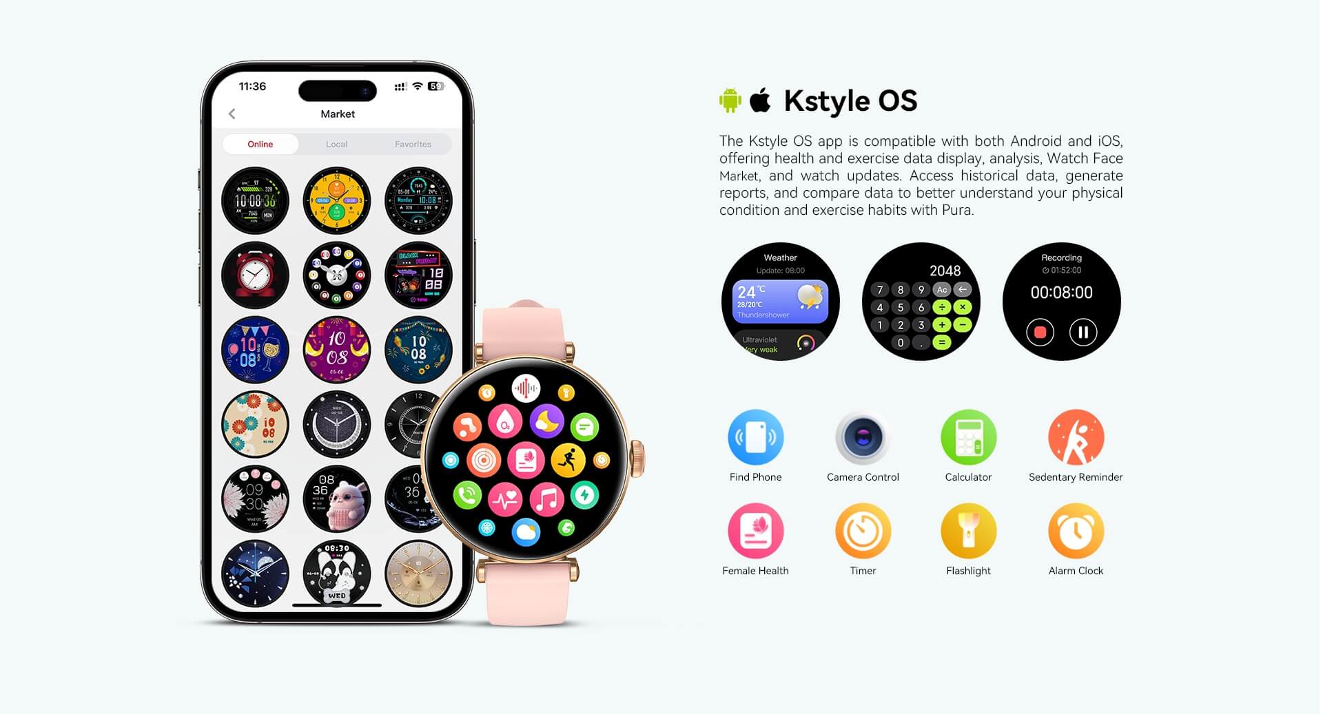 Kieslect Lady Calling Smartwatch Pure